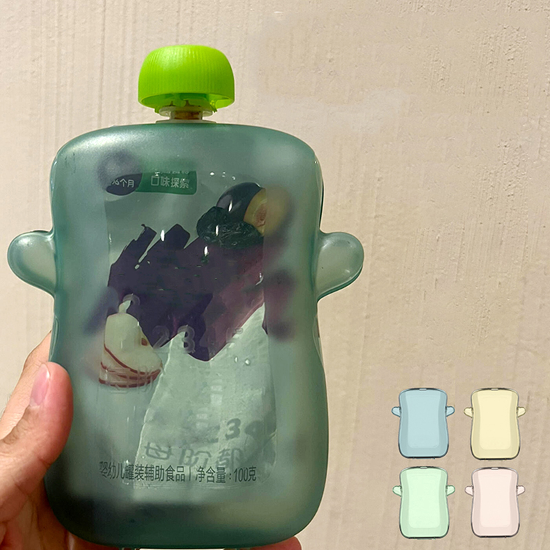 Self-Feeding Baby Food Pouch H - Baby Food Reusable Pouches บทวิจารณ์และราคา