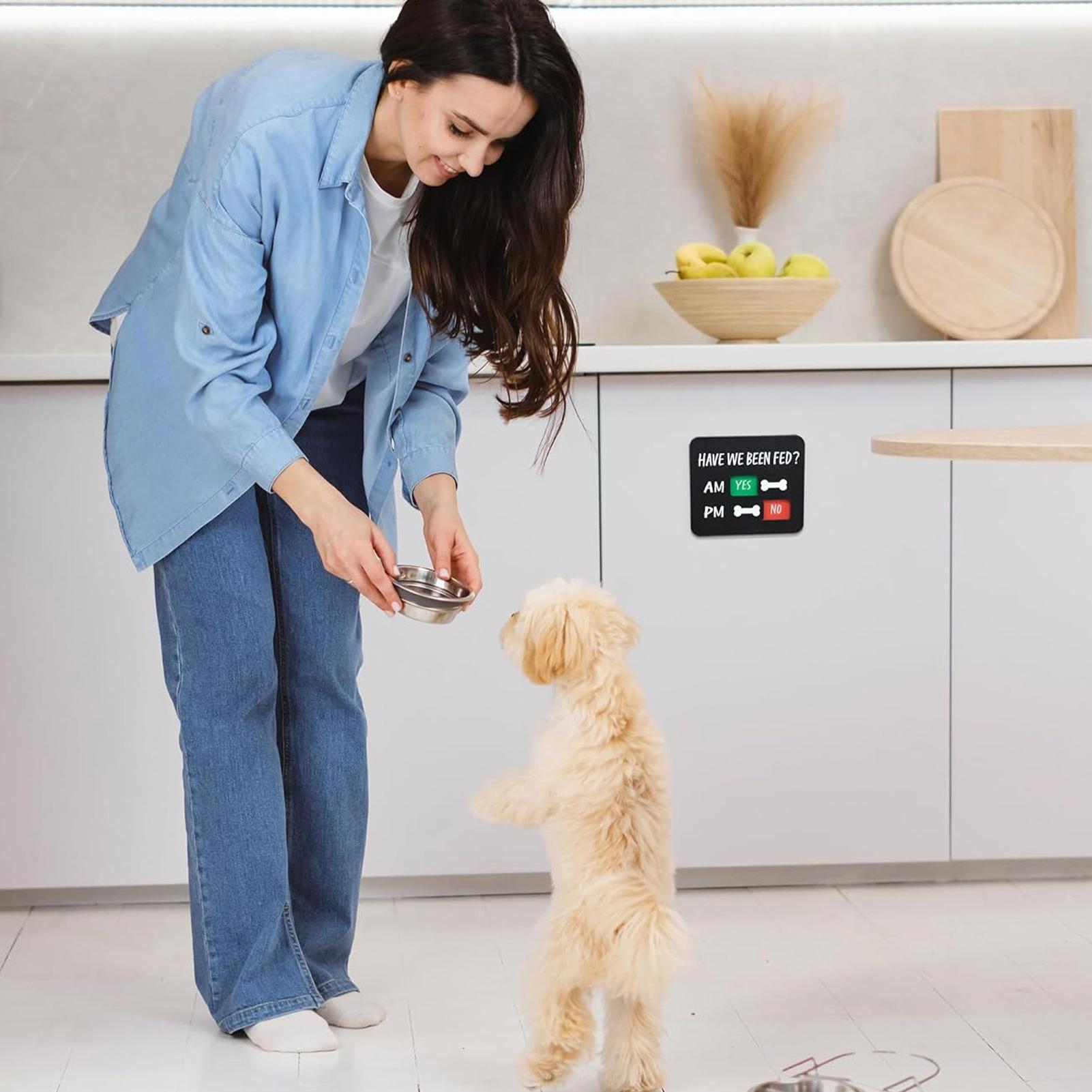 Dog Feeding Reminder Sign Pet  - Baby Food Tracker บทวิจารณ์และราคา