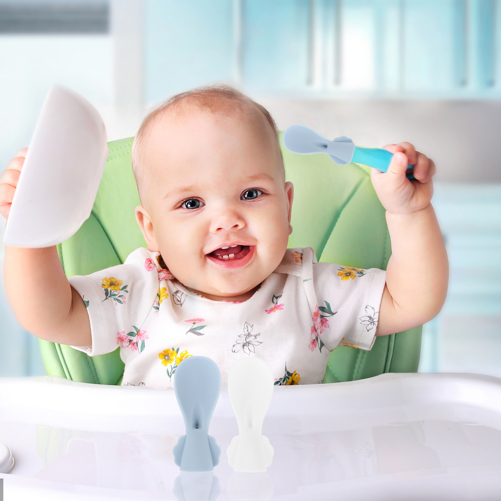 2Pcs Baby Food Pouch Silicone  - Baby Food Reusable Pouches บทวิจารณ์และราคา