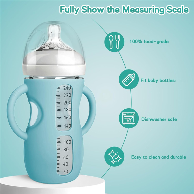 Silicone Sleeves For Glasses B - Baby Food Glass บทวิจารณ์และราคา