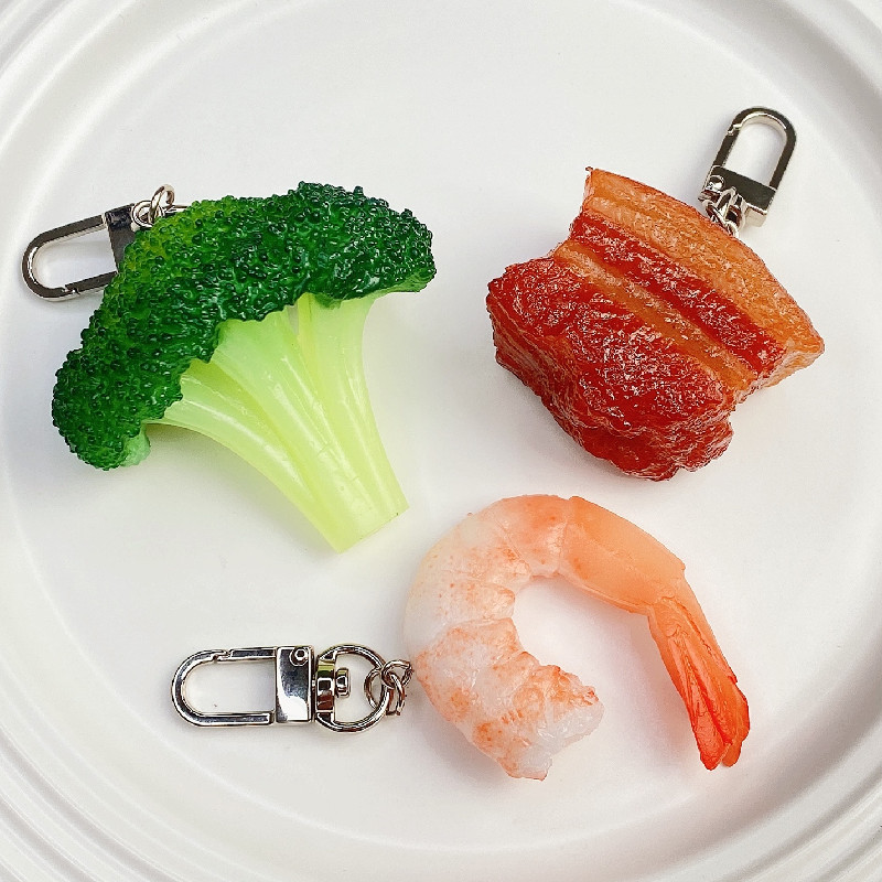 Simulation Food Keychain Brais - Baby Food Shrimp บทวิจารณ์และราคา