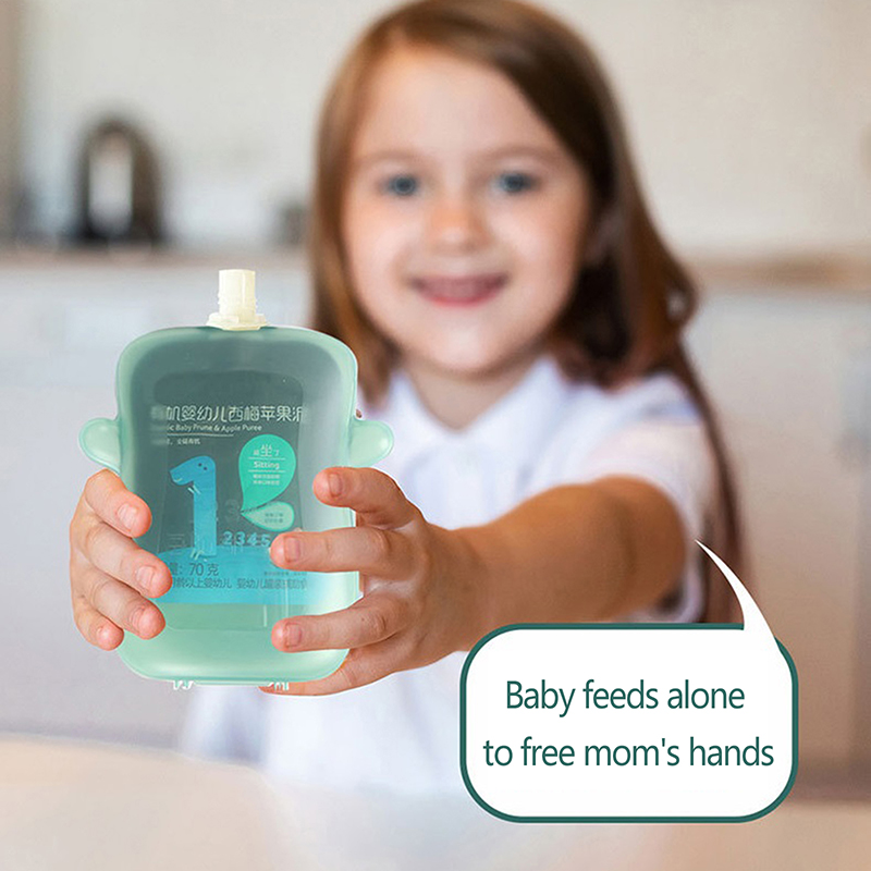 Self-Feeding Baby Food Pouch H - Baby Food Reusable Pouches บทวิจารณ์และราคา