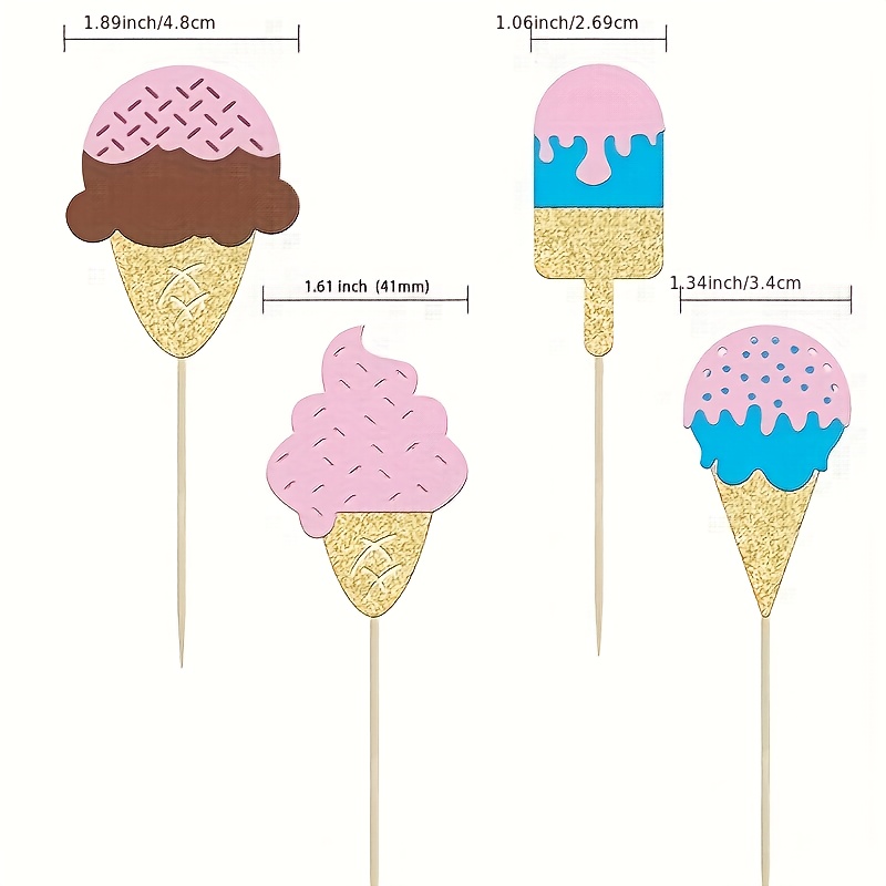 12Pc Glitter Ice Cream Cupcake - Baby Food For 1 Year Old บทวิจารณ์และราคา